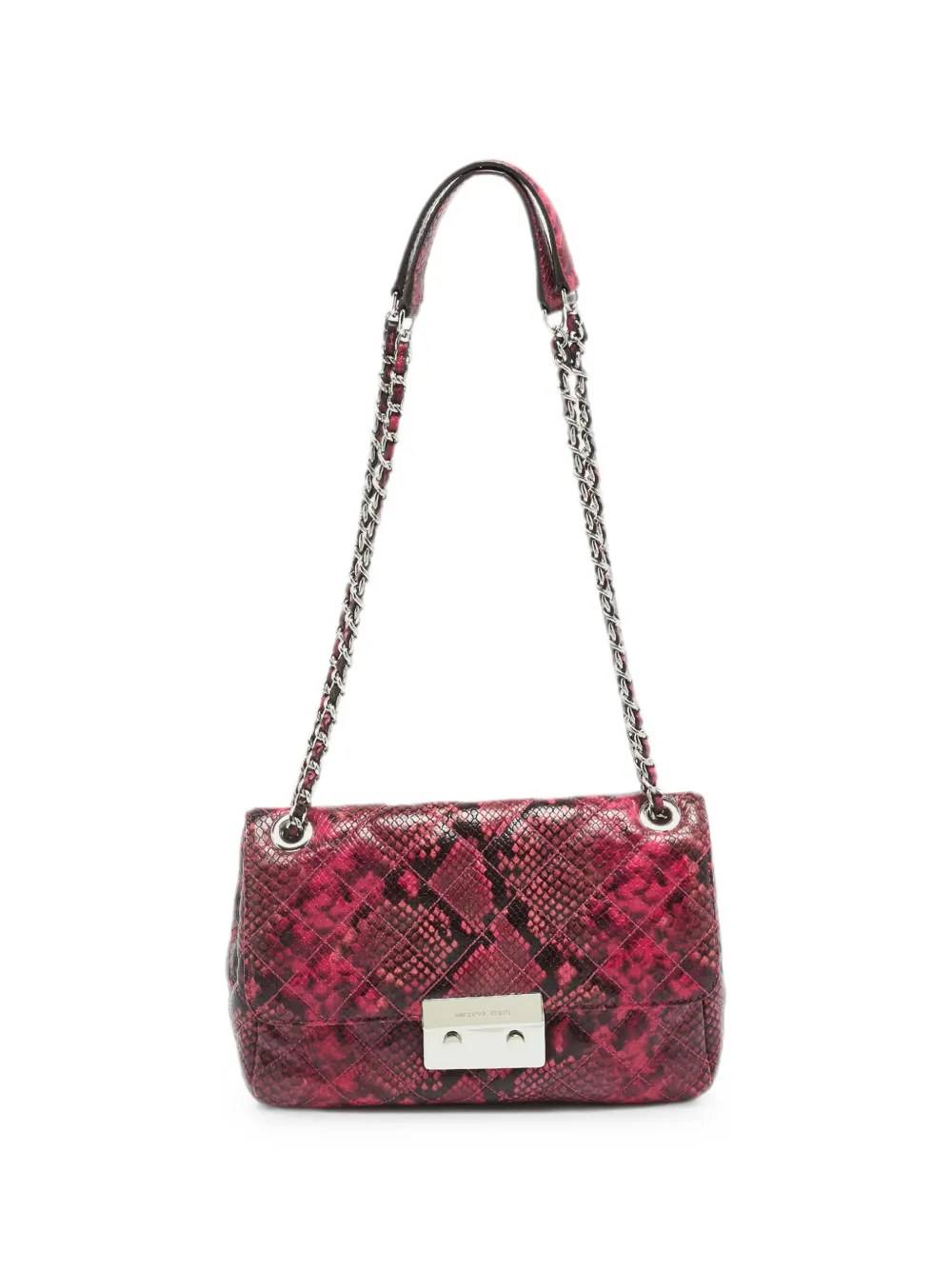 Michael Kors Vintage Tribeca python-embossed shoulder bag - Rosa
