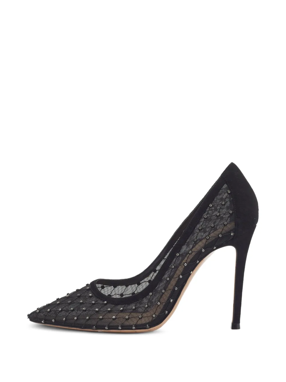 Gianvito Rossi crystal-embellished heeled pumps - Schwarz