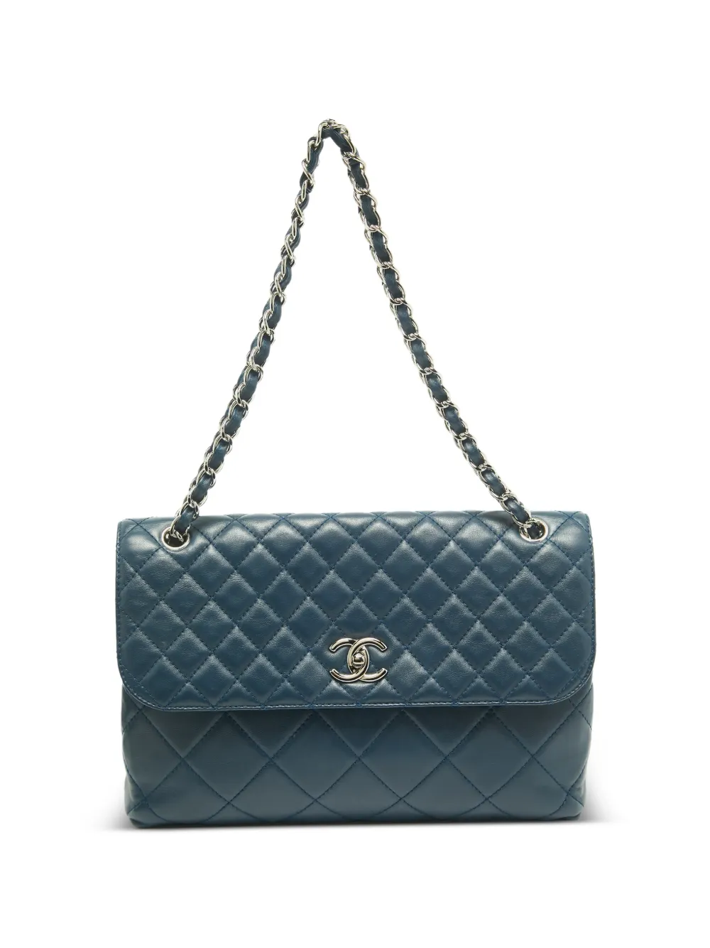 CHANEL Pre-Owned In The Business quilted shoulder bag - Blu