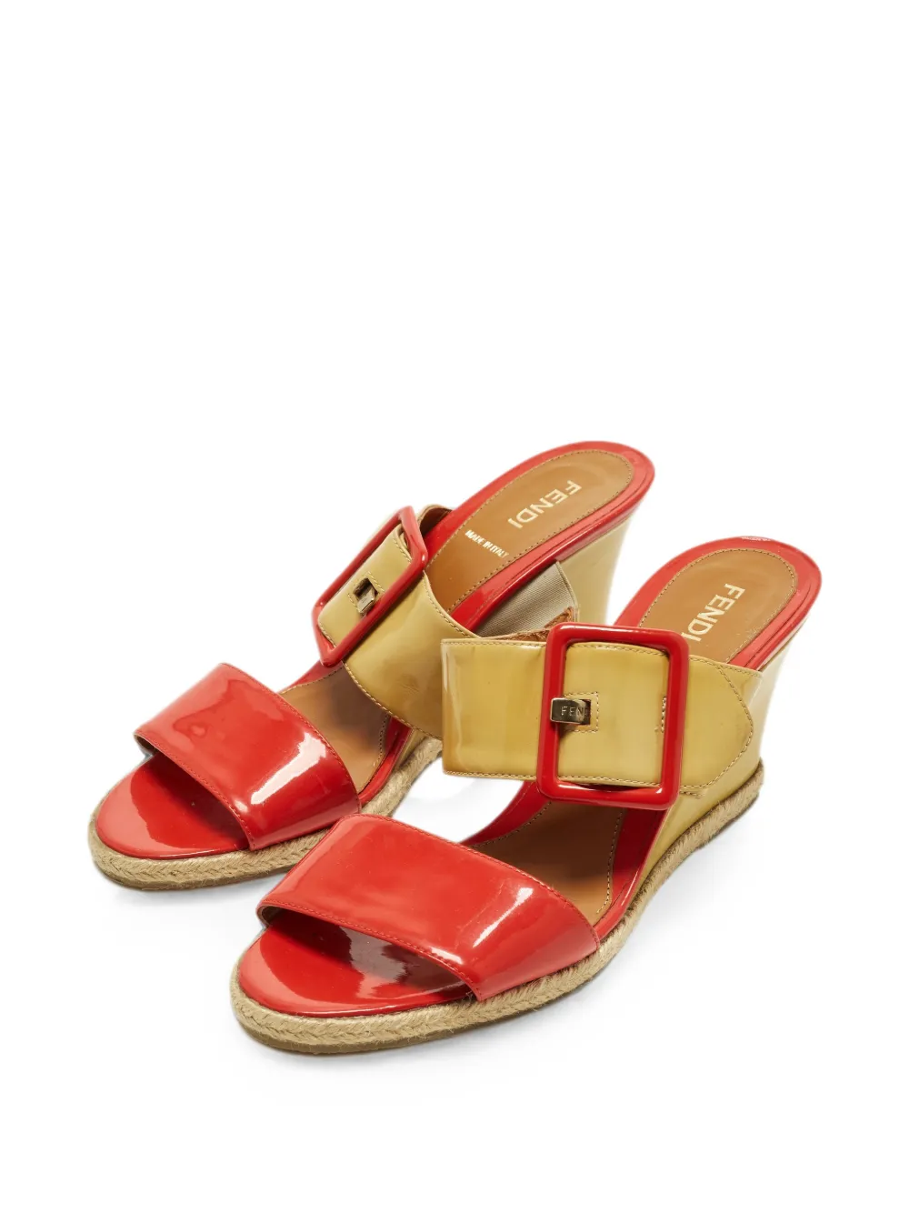 Fendi Pre-Owned wedge sandals - Rosso