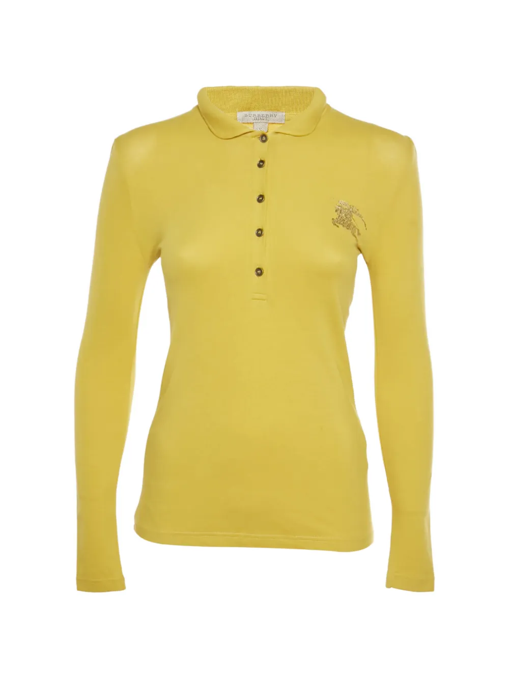 Burberry Pre-Owned embellished-logo polo shirt - Giallo