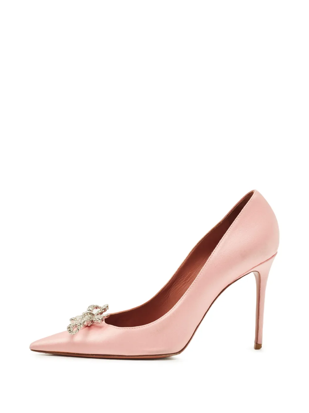 Amina Muaddi Rosie crystal-bow pumps - Rosa
