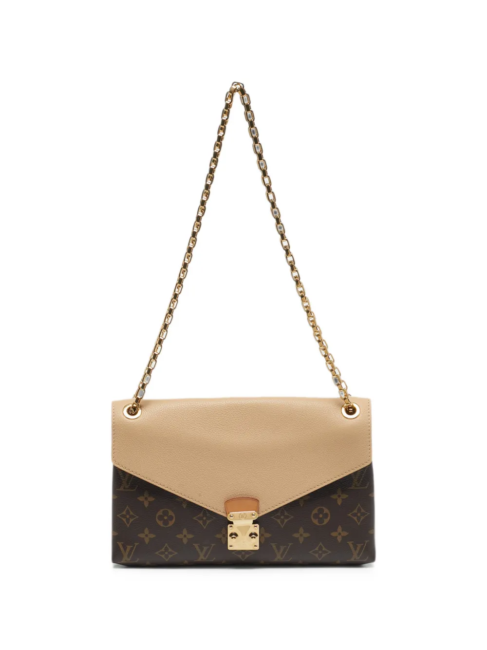 Louis Vuitton Pre-Owned 2015 Pallas Chain Monogram shoulder bag - Braun