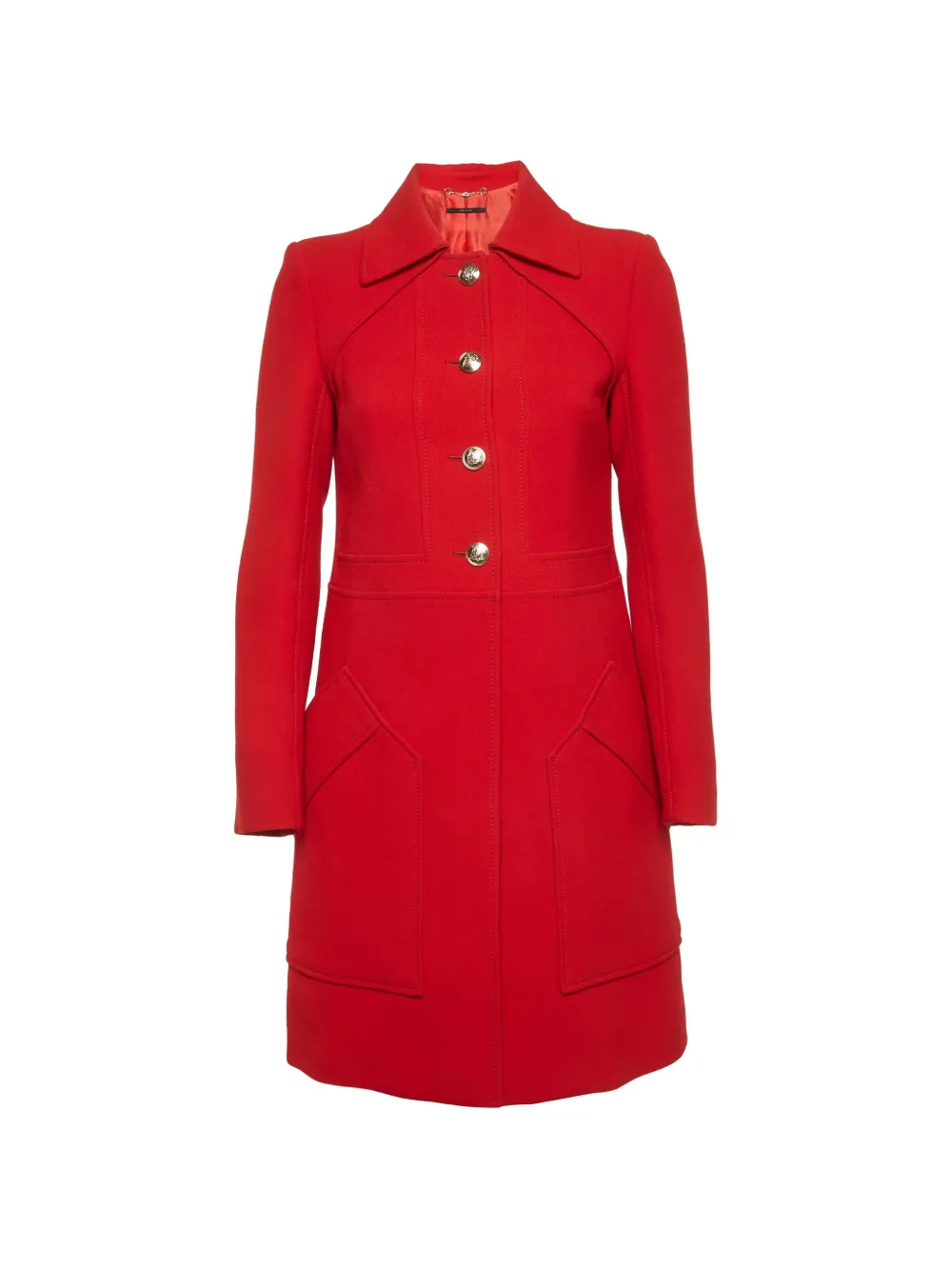 Gucci Pre-Owned single-breasted buttoned coat - Rosso