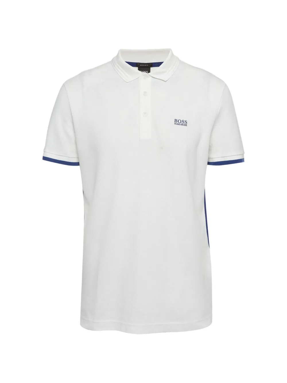 BOSS GREEN HUGO BOSS cotton piqué polo shirt - Bianco