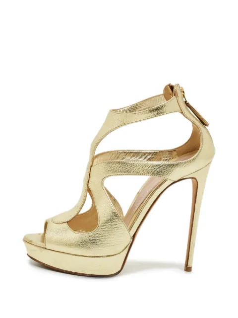 Alexander McQueen Pre-Owned cutout ankle-strap heeled sandals