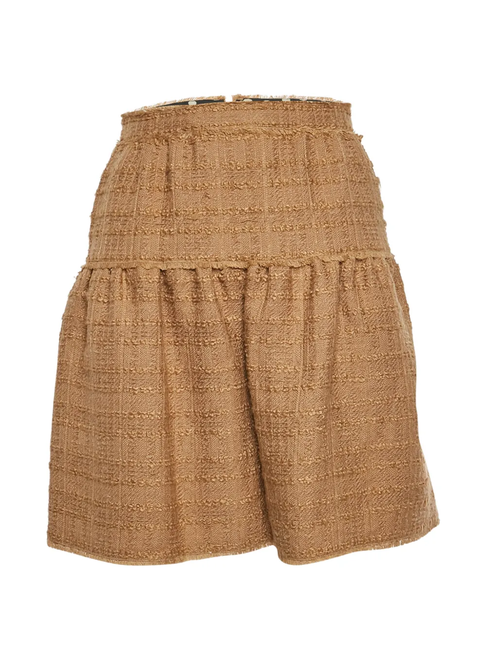 Dolce & Gabbana Pre-Owned zip-fastening tweed mini skirt - Marrone
