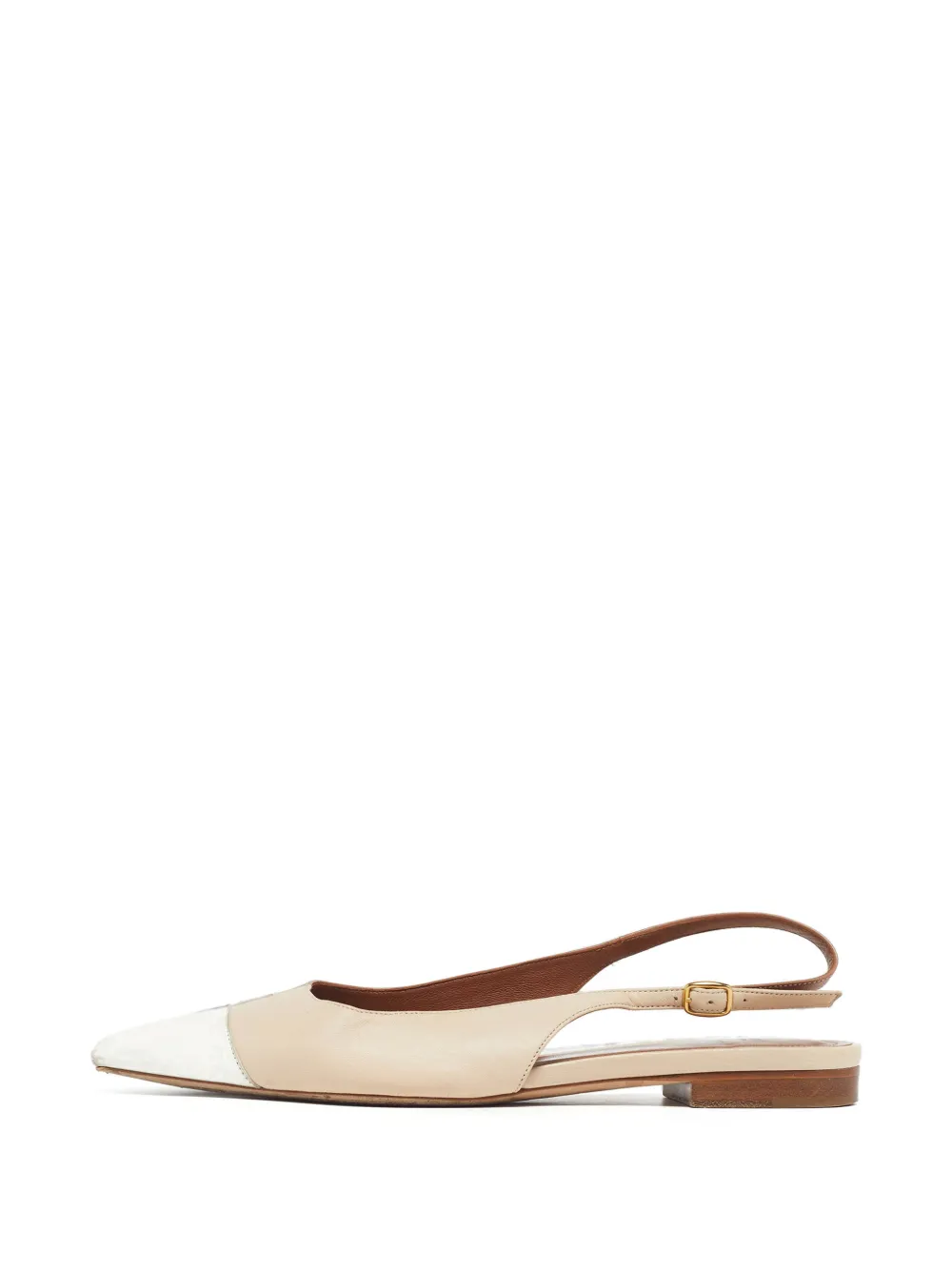 Malone Souliers leather slingback flat pumps - Toni neutri