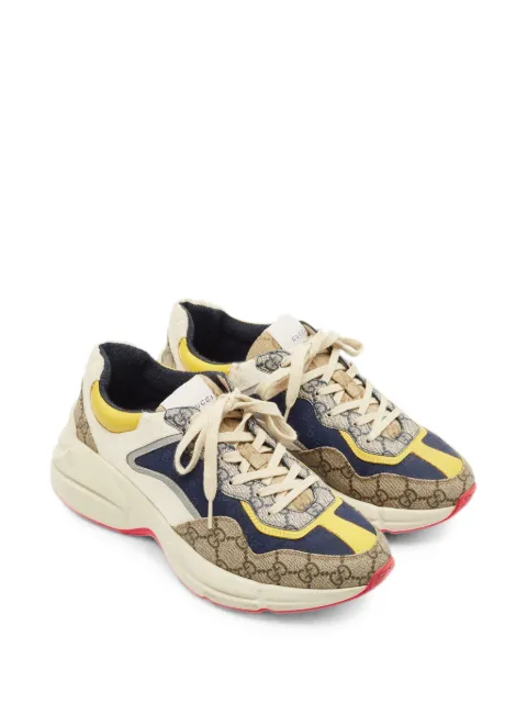 Gucci Pre-Owned Rhyton GG canvas sneakers