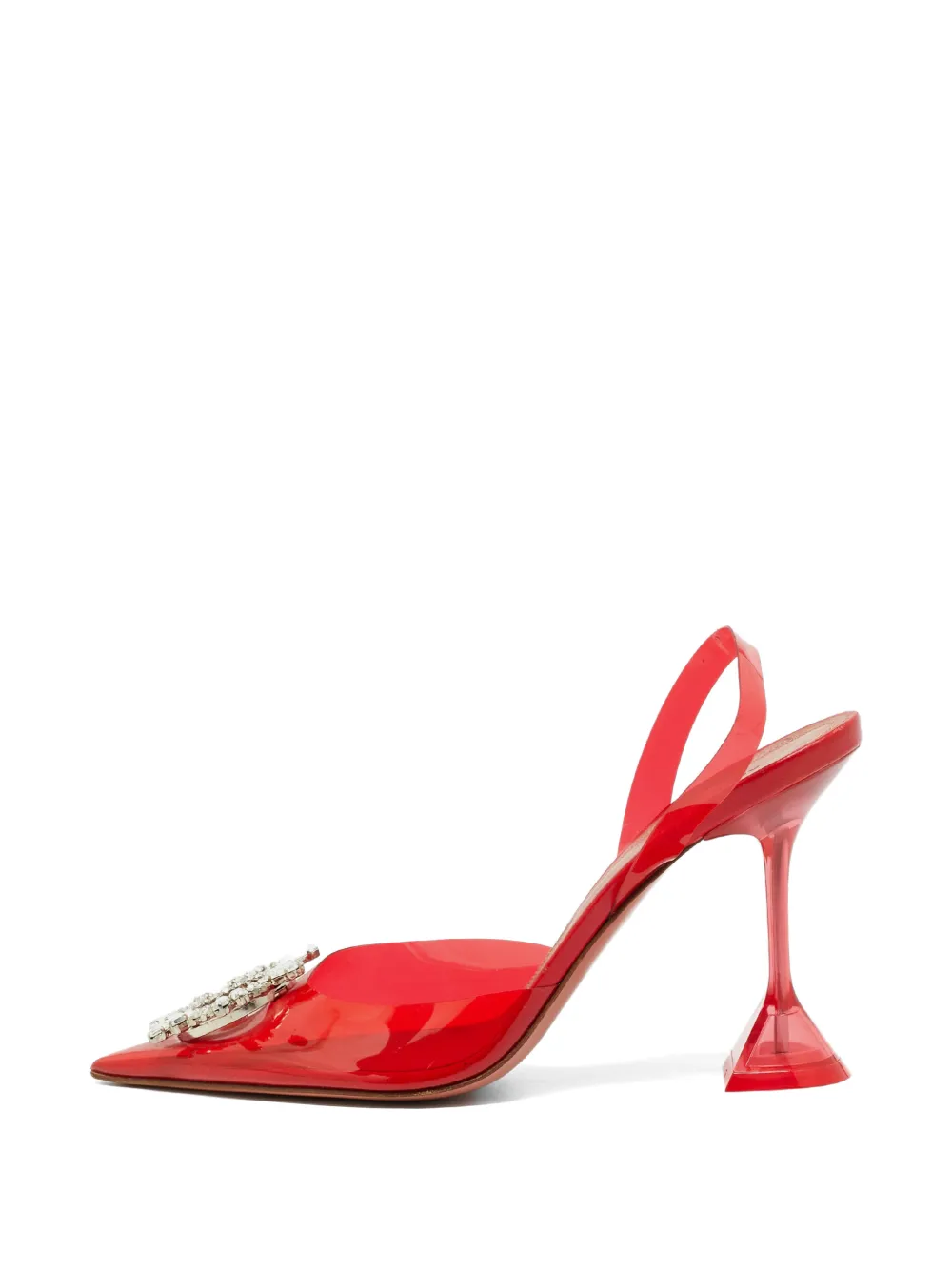 Amina Muaddi Begum crystal-embellished pumps - Rosso