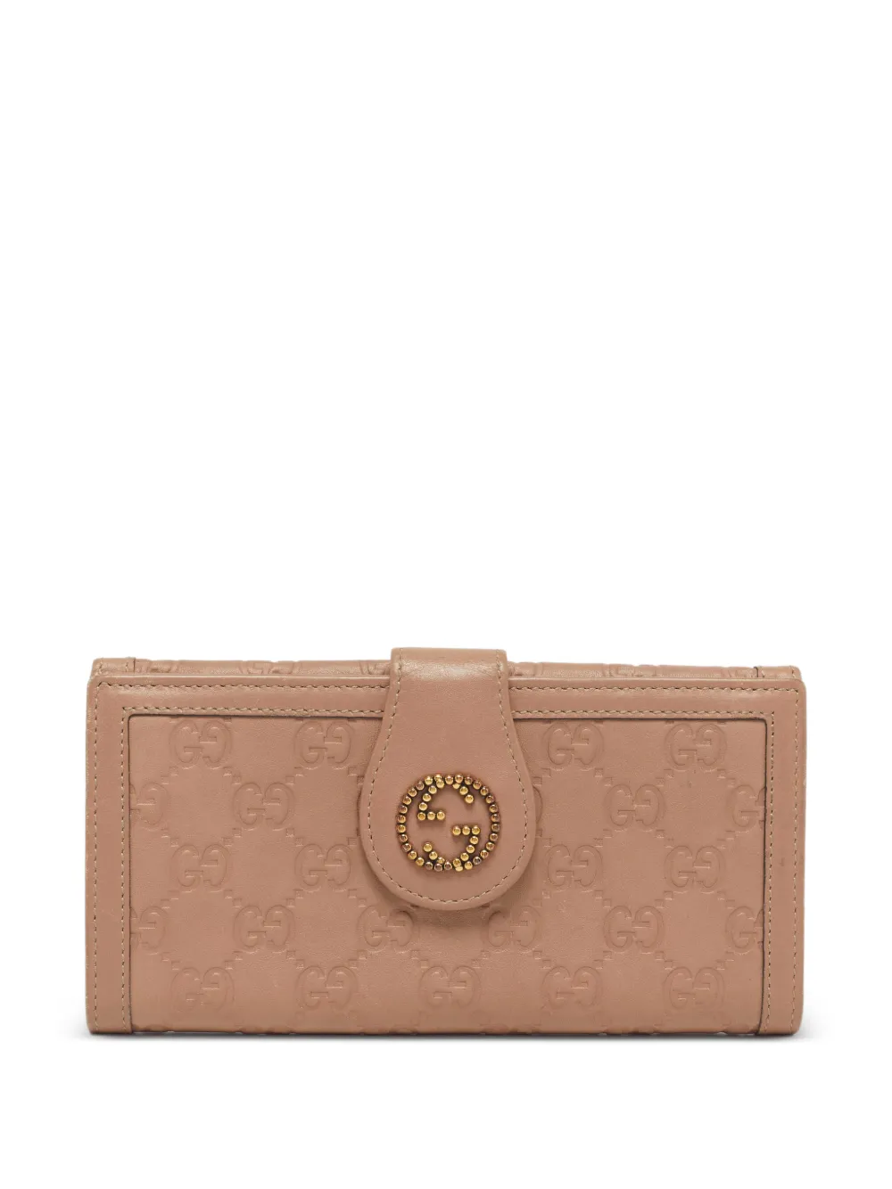 Gucci Pre-Owned Interlocking G Guccissima continental wallet - Toni neutri