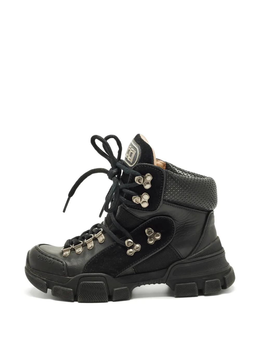 Gucci Pre-Owned Flashtrek leather boots - Schwarz