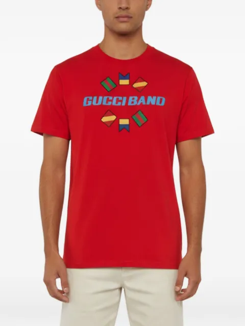 Gucci Pre-Owned Gucci Band embroidered T-shirt