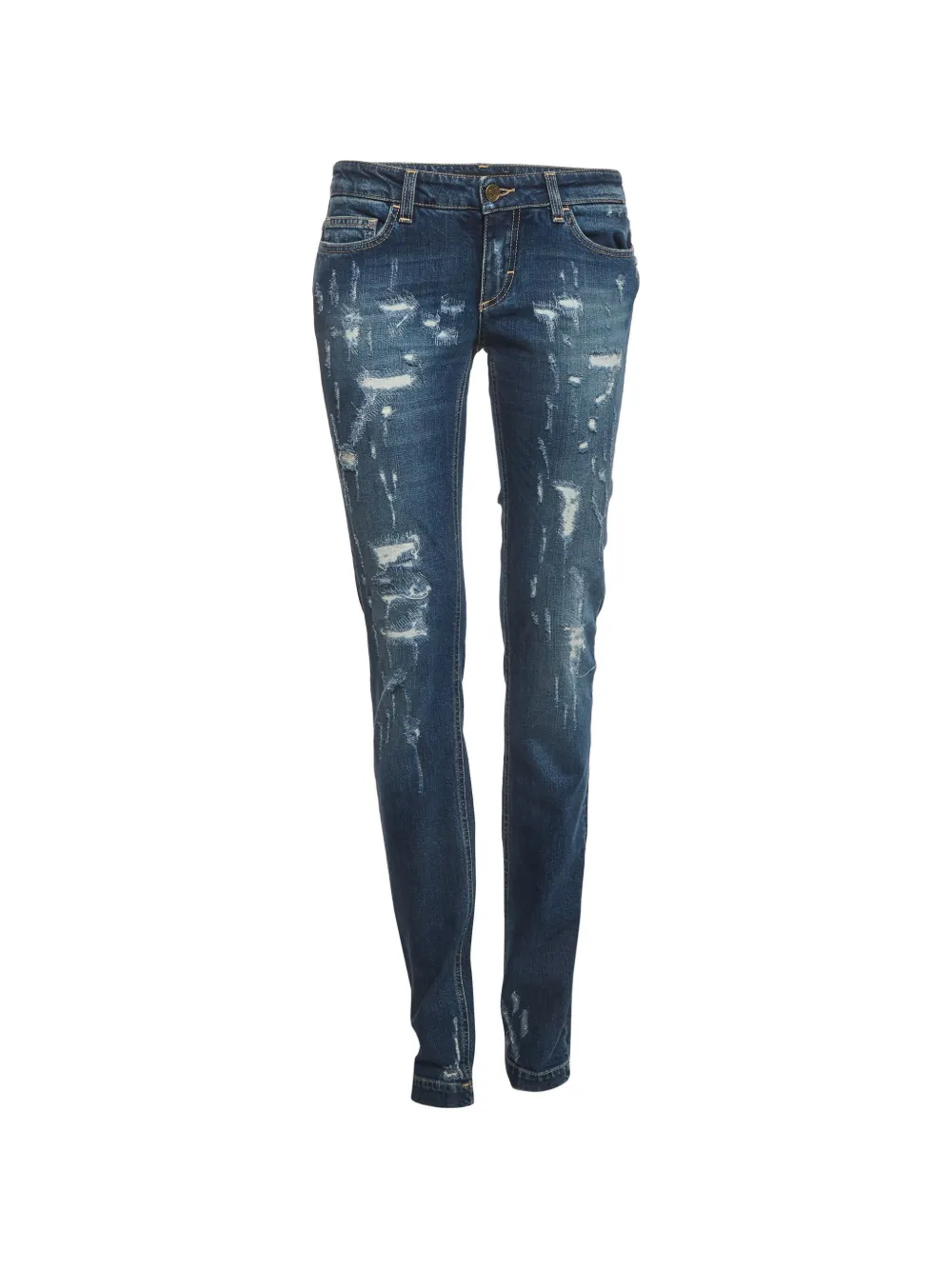 Dolce & Gabbana Pre-Owned Jeans con effetto vissuto - Blu
