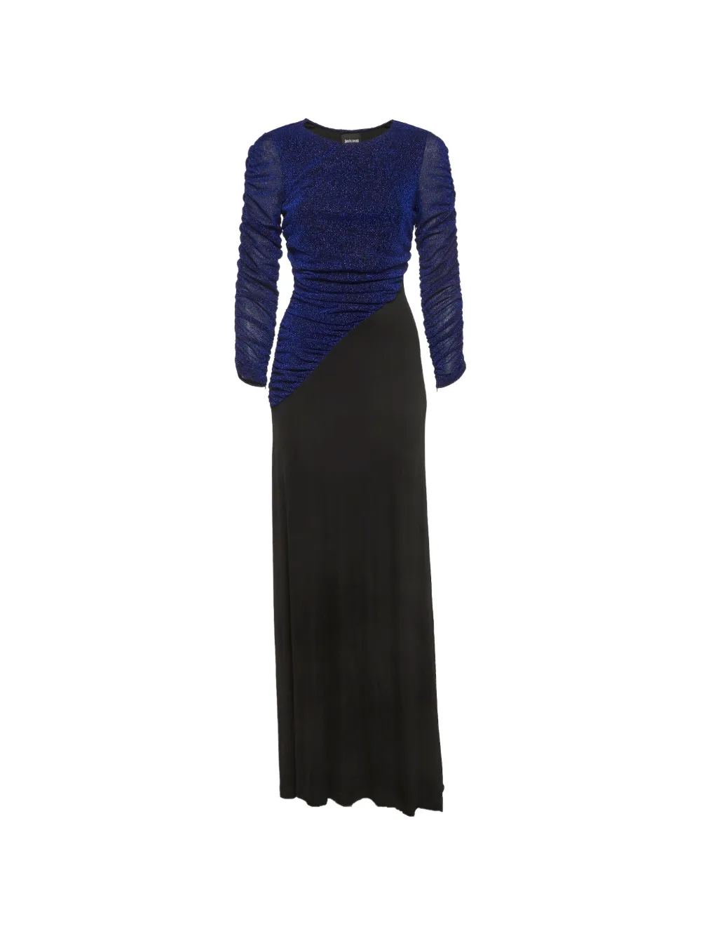 Just Cavalli Vintage maxi Lurex knit jersey dress - Black