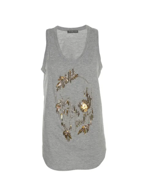 Alexander McQueen Pre-Owned skull-motif embellished tank top