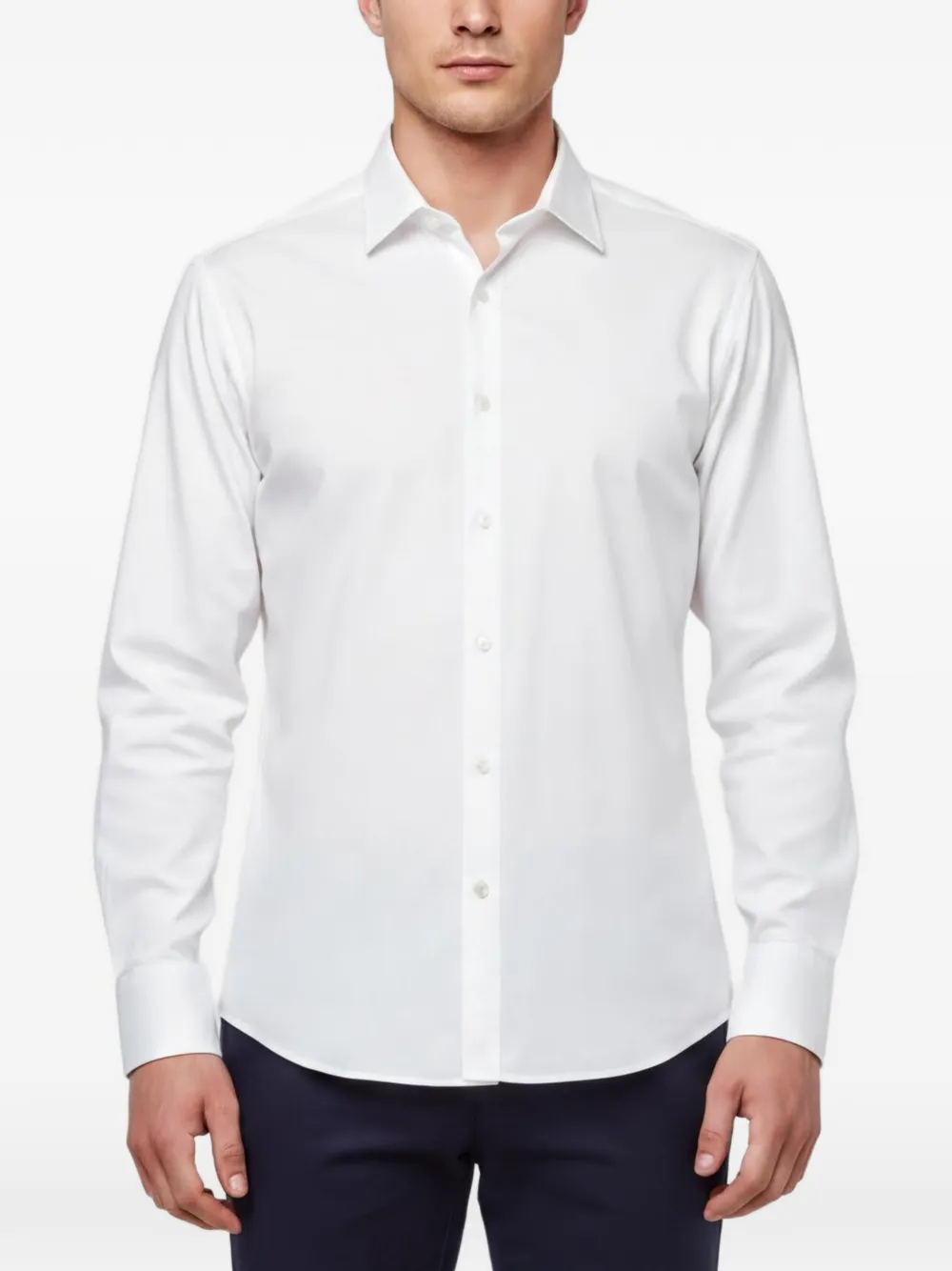 BOSS Enzo regular-fit textured shirt - Weiß