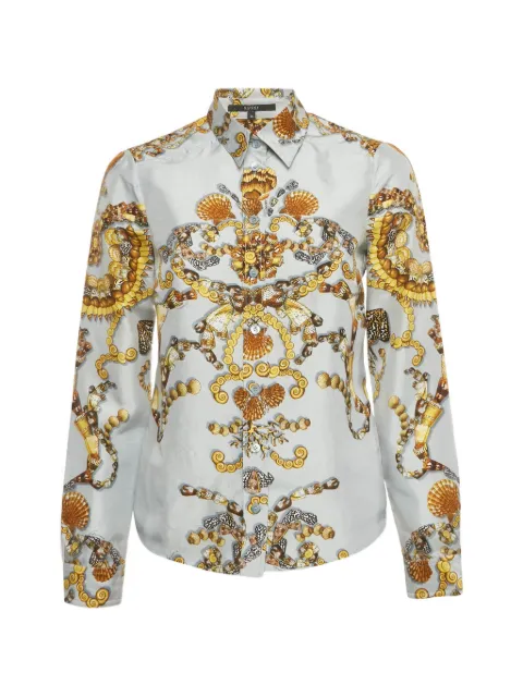 Gucci Pre-Owned shell-print silk shirt