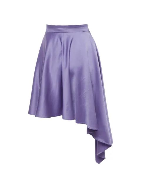 Just Cavalli Vintage satin-effect asymmetric skirt