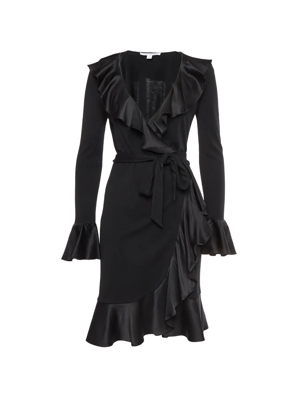 DVF Diane von Furstenberg wrap-design midi dress - Schwarz
