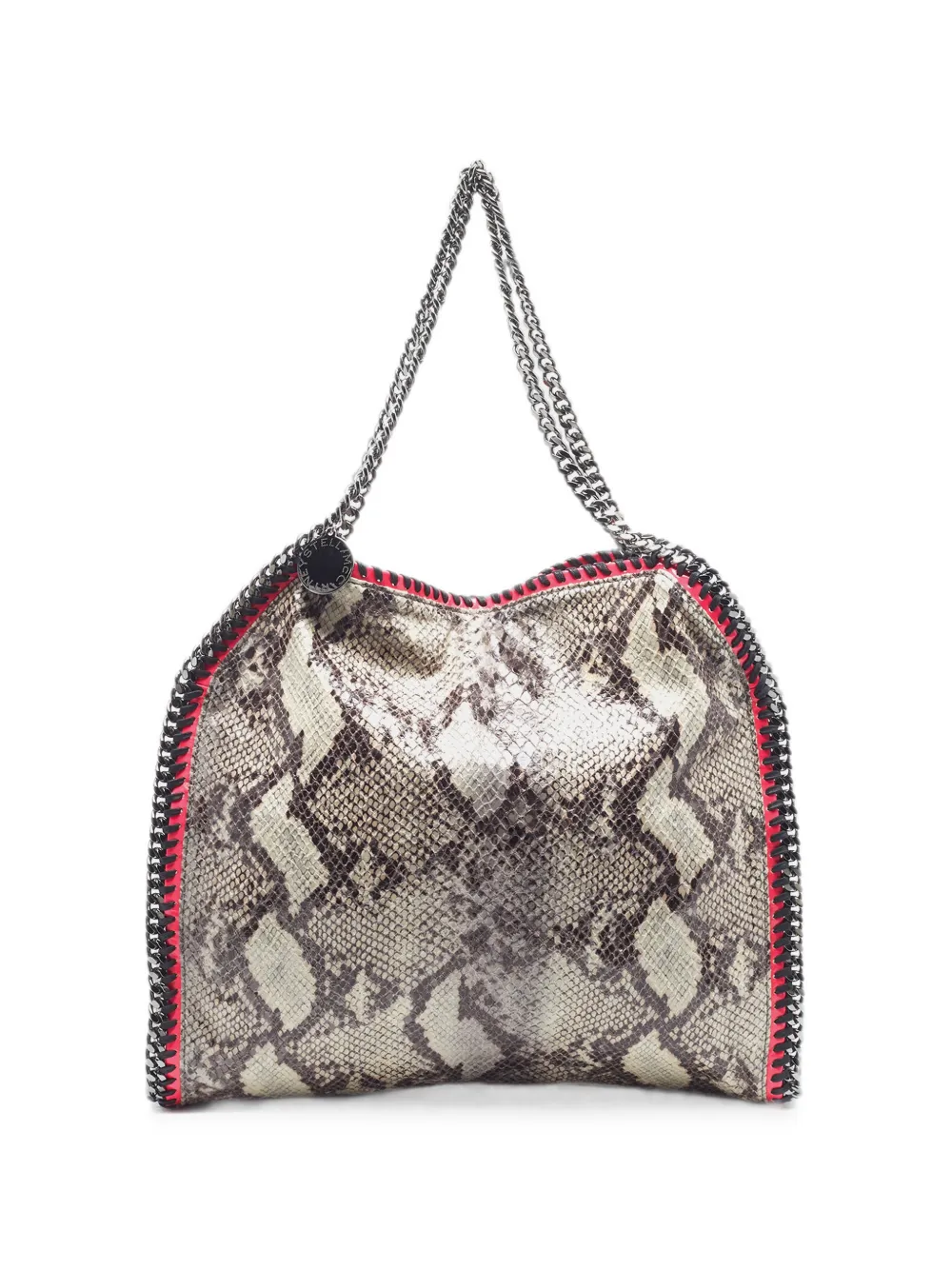 Stella McCartney Pre-Owned small Falabella python-effect tote bag - Grigio