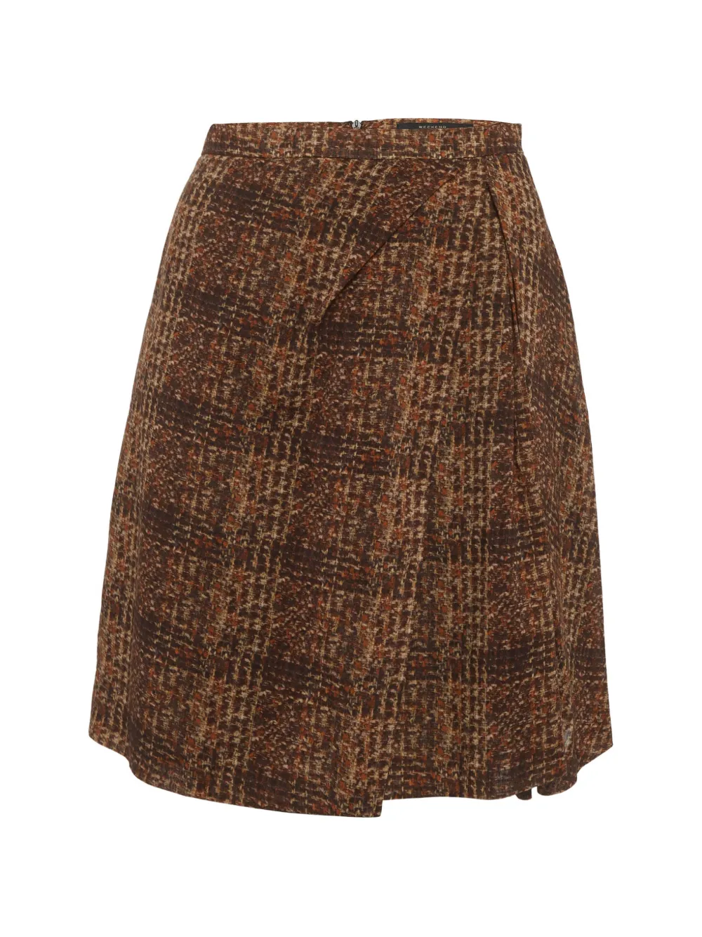 Weekend Max Mara plaid-pattern mini skirt - Marrone