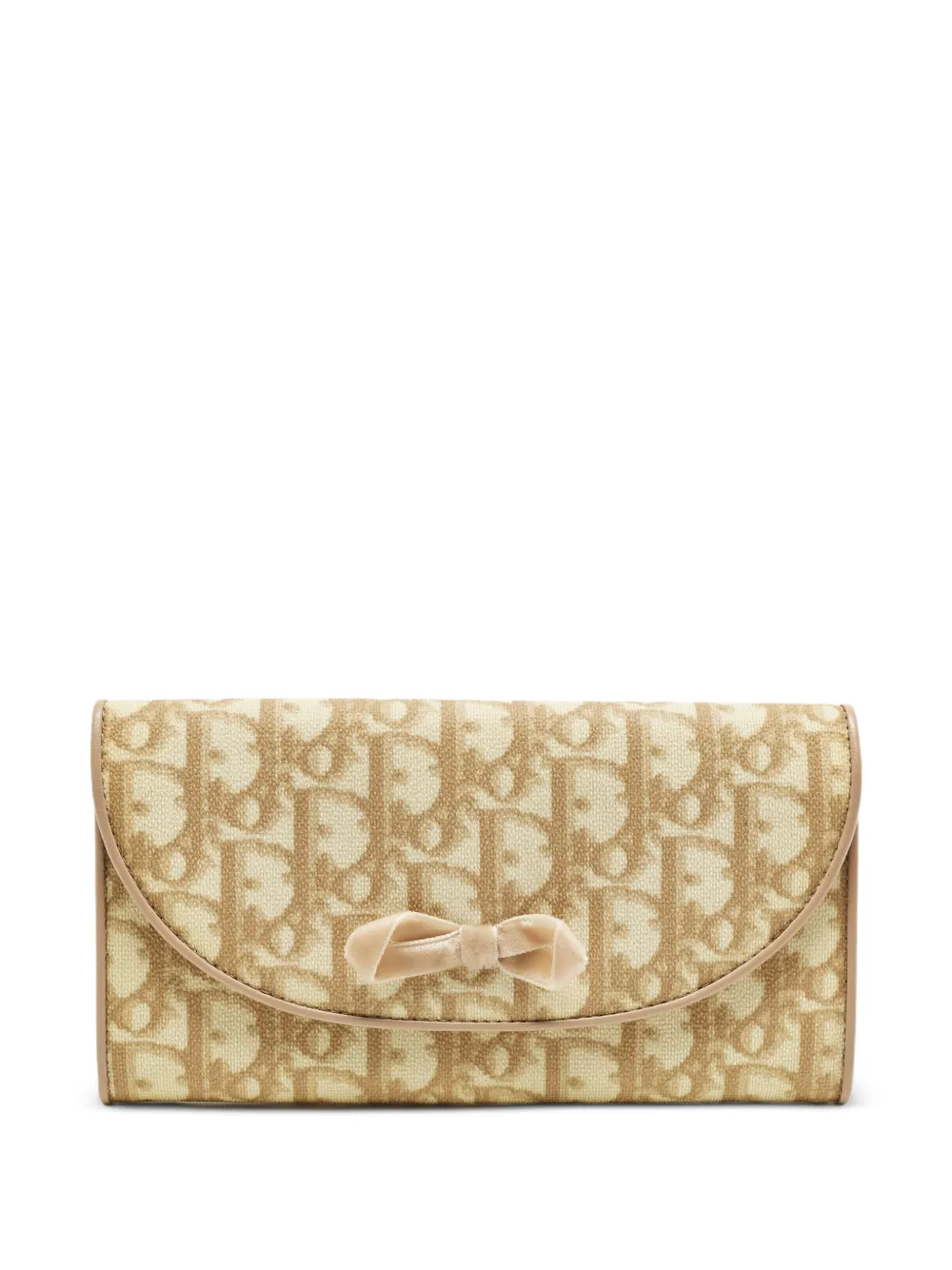 Christian Dior Pre-Owned 2005 Trotter bow-detail wallet - Toni neutri