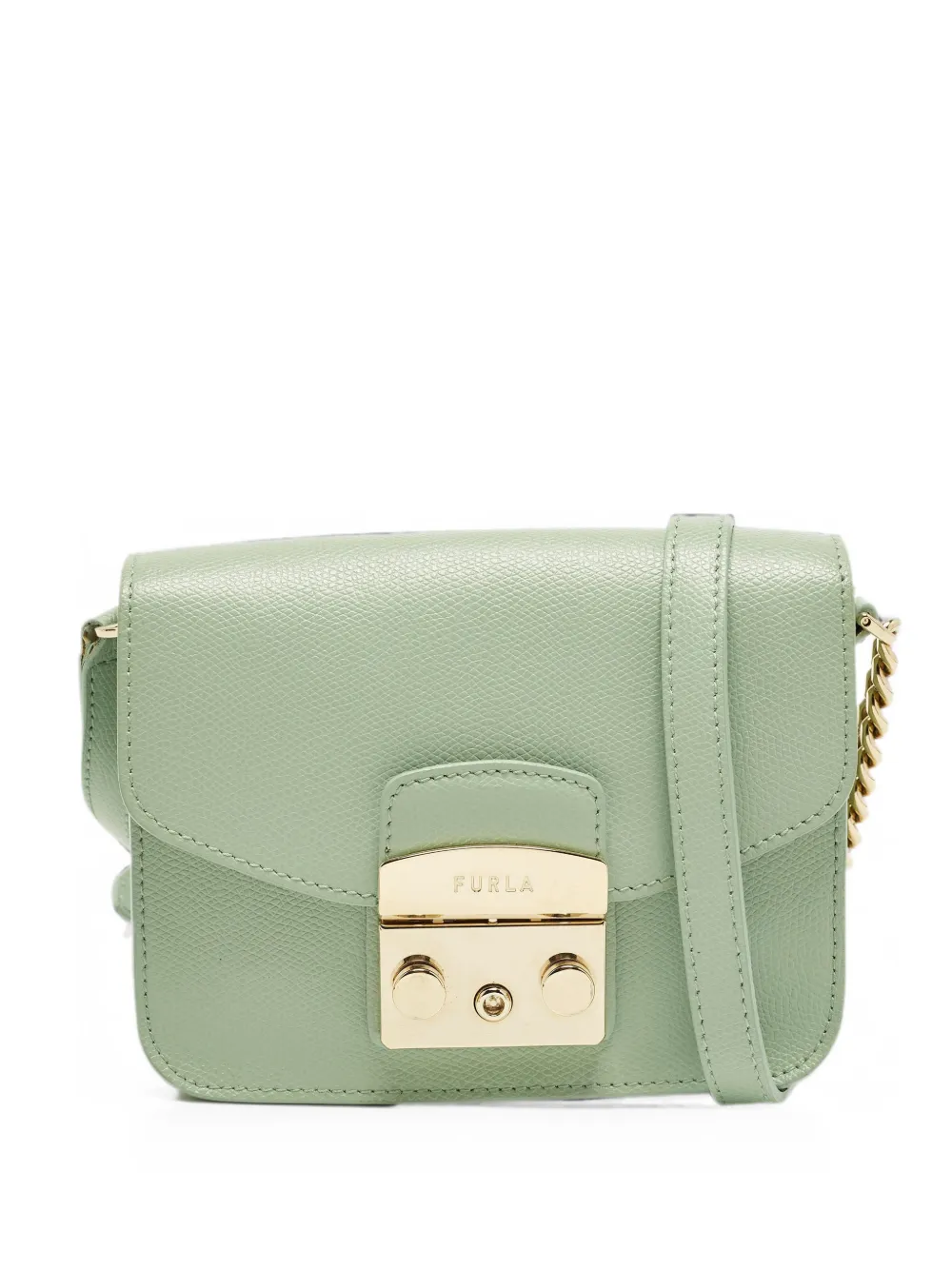 Furla mini Metropolis leather crossbody bag - Verde