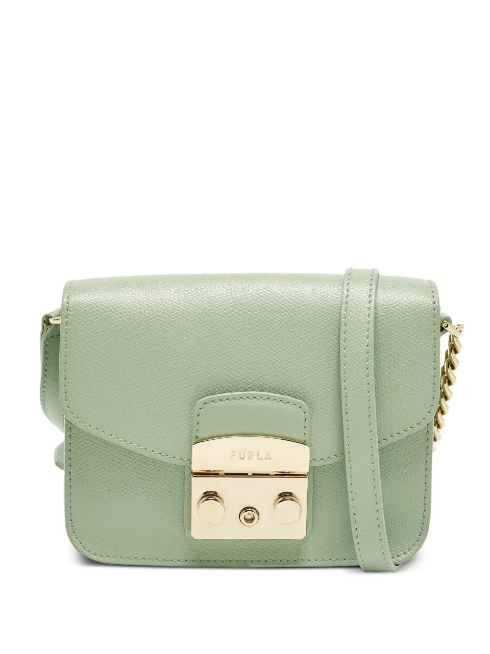 Furla mini Metropolis leather crossbody bag - Green