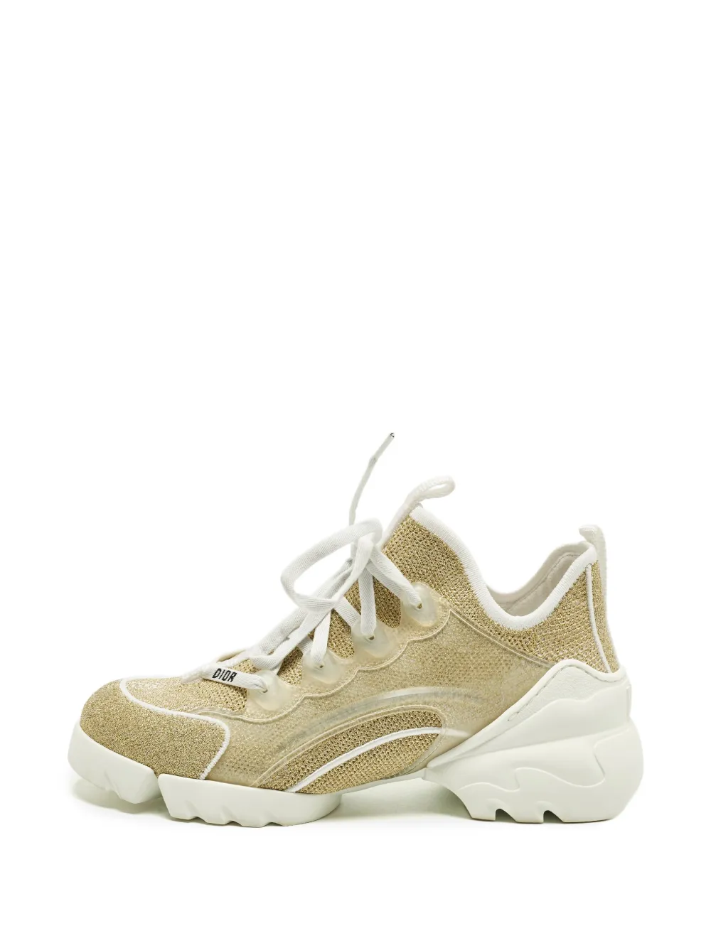 Christian Dior Pre-Owned D-Connect knit sneakers - Gold