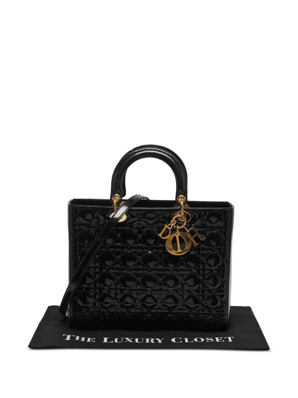 Christian Dior Pre-Owned 2010 Lady Dior Cannage tote bag - Schwarz