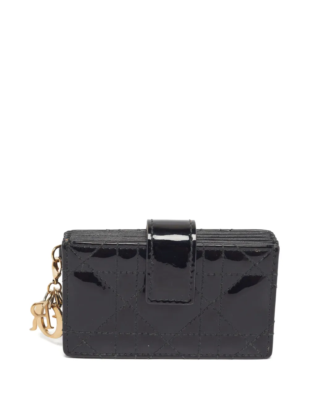 Christian Dior Pre-Owned 2018 Gusset quilted card holder - Nero