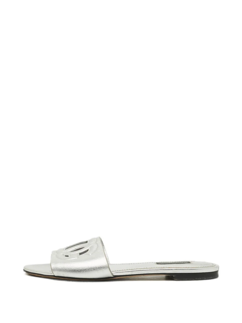 Dolce & Gabbana Pre-Owned DG Logo slides - Argento
