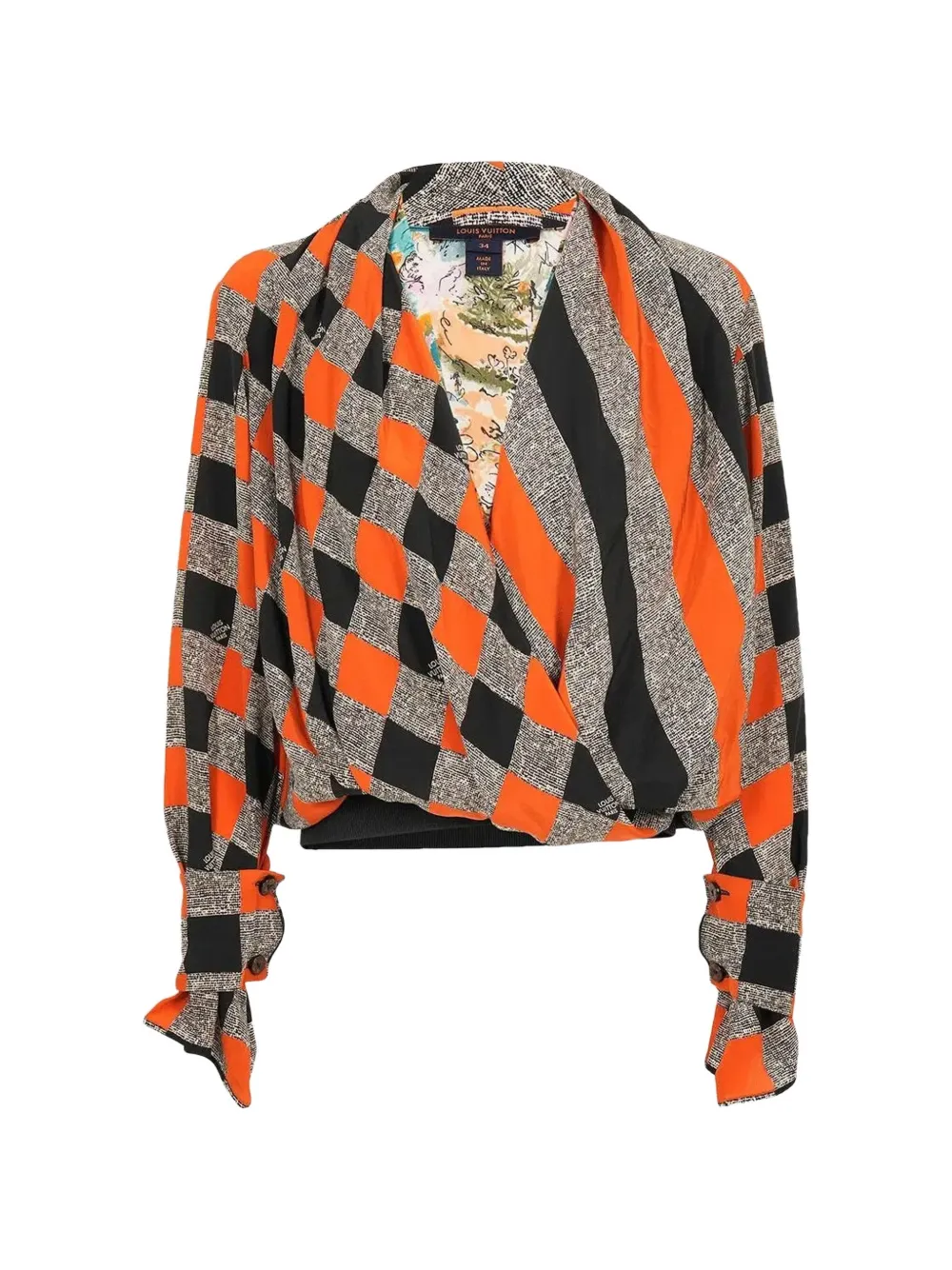 Louis Vuitton Pre-Owned Blusa Grace Coddington - Arancione