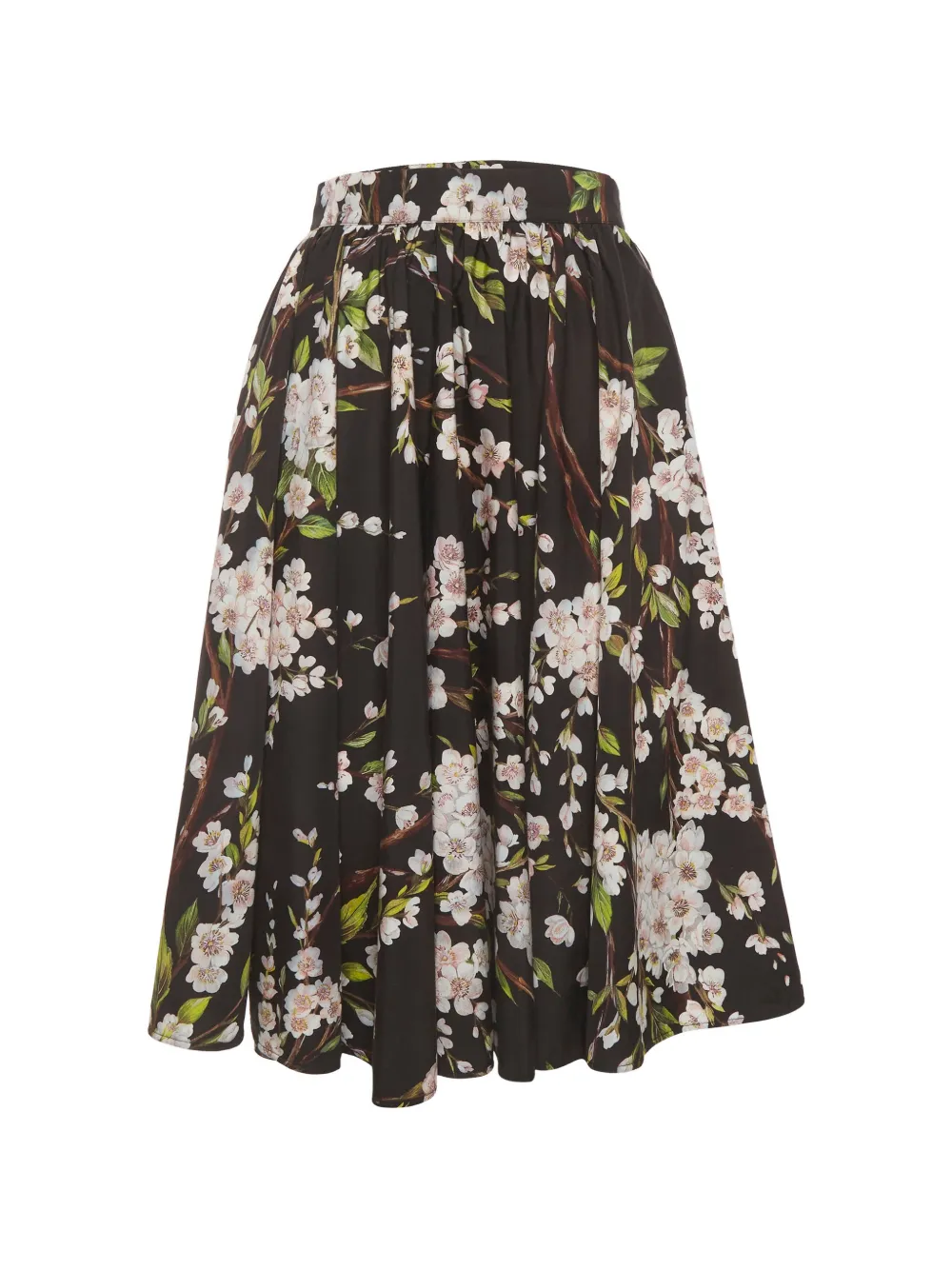 Dolce & Gabbana Pre-Owned floral-pattern midi skirt - Nero