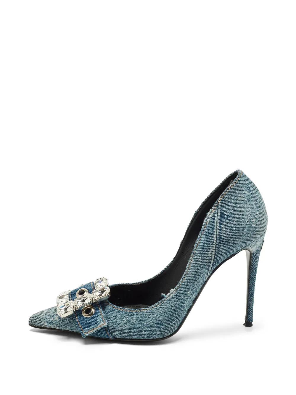 Dolce & Gabbana Pre-Owned Bellucci buckle-detail pumps - Blu