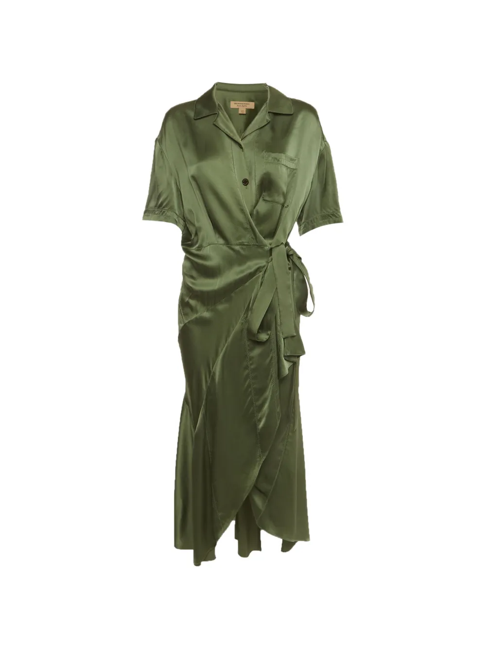 Burberry Pre-Owned Chemisier midi a portafoglio - Verde