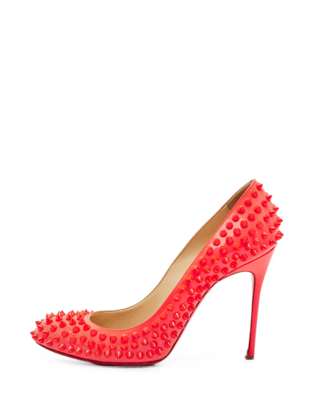 Christian Louboutin Pre-Owned Fifi spiked pumps - Orange