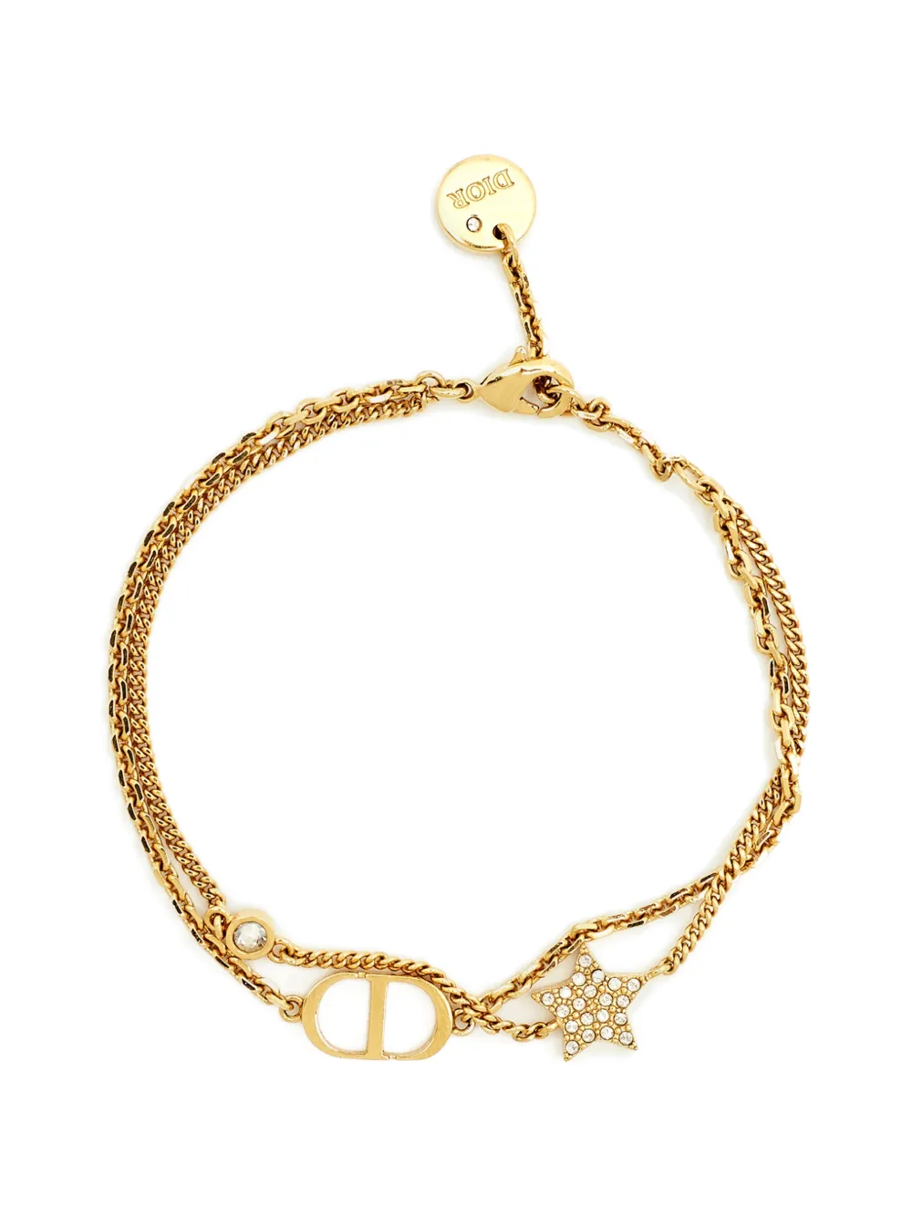 Christian Dior Pre-Owned Bracciale a catena Petit CD - Oro