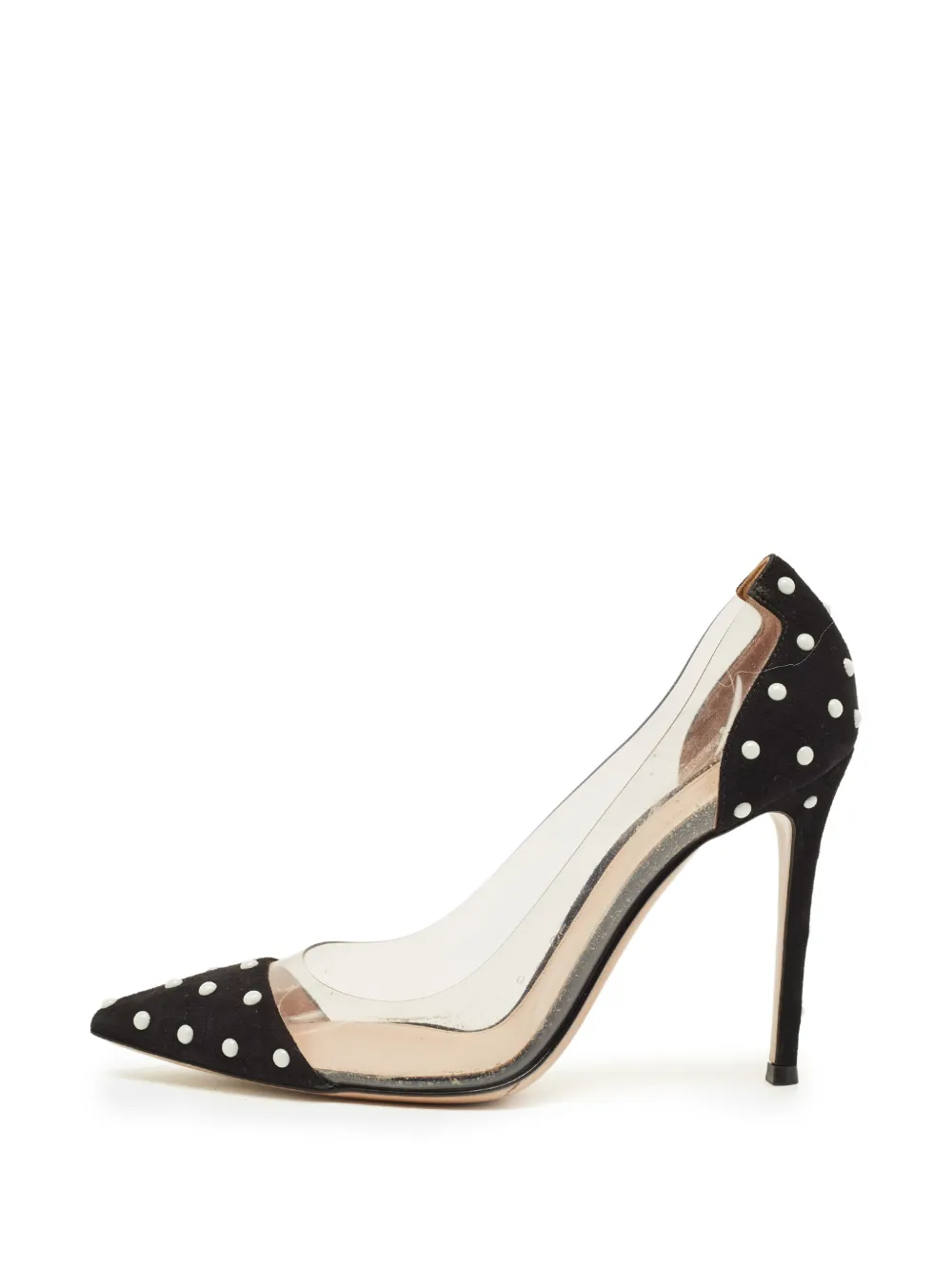 Gianvito Rossi Plexi studded pumps - Weiß
