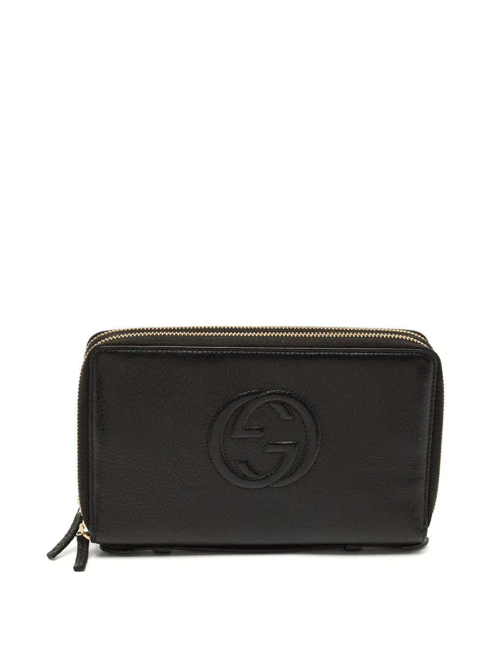 Gucci Pre-Owned Soho double zip-around wallet - Nero
