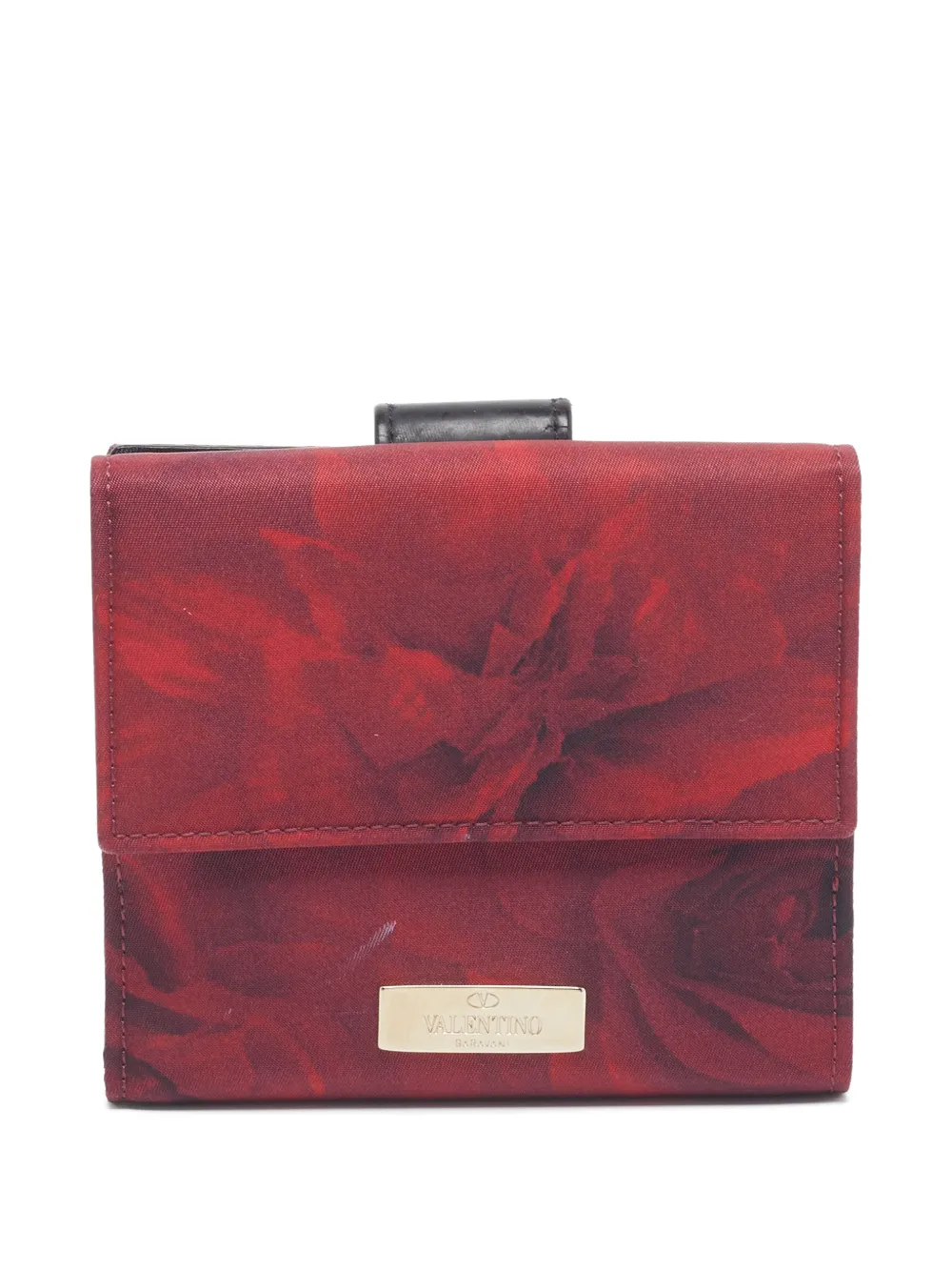 Valentino Garavani Pre-Owned Portafoglio con motivo a fiori - Rosso
