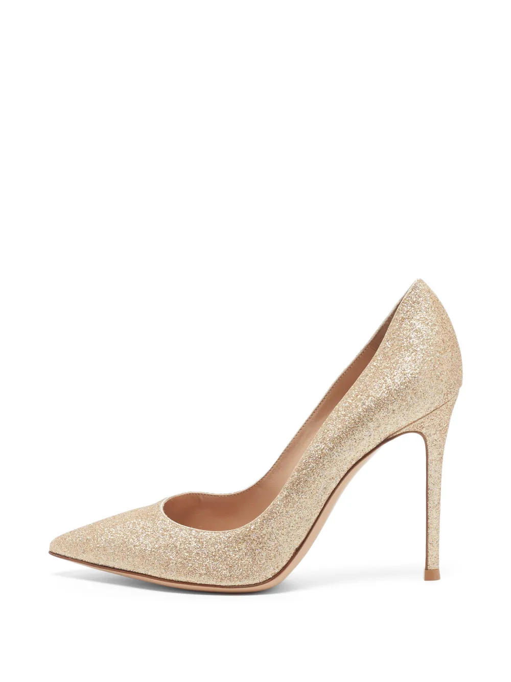Gianvito Rossi Gianvito Pumps im Glitter-Look - Gold