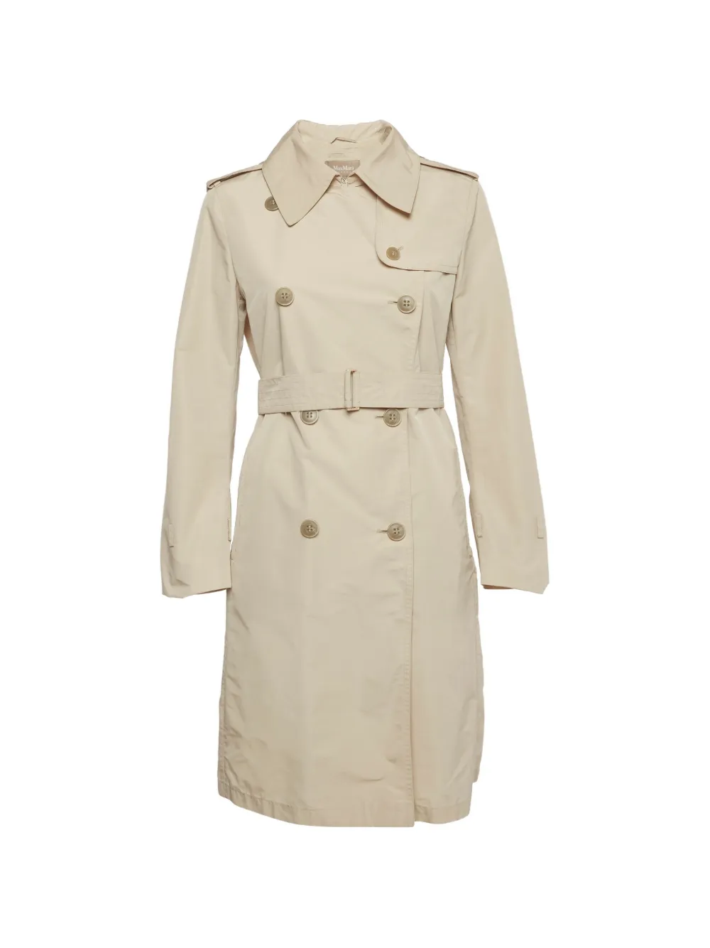 Max Mara double-breasted trench coat - Toni neutri