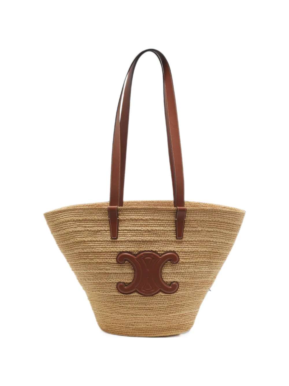 Celine Pre-Owned 2024 medium Classic Panier double-handle tote bag - Toni neutri