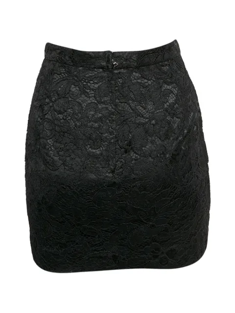 Dolce & Gabbana Pre-Owned minijupe en dentelle à fermeture zippée