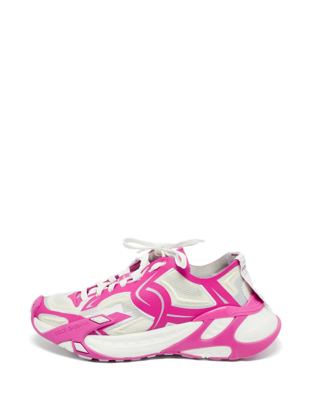 Dolce & Gabbana Pre-Owned Fast panelled sneakers - Rosa