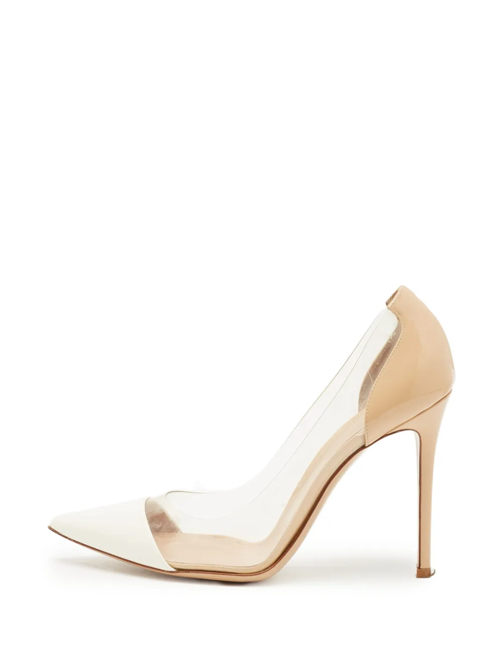 Gianvito Rossi Plexi pointed-toe pumps - Weiß