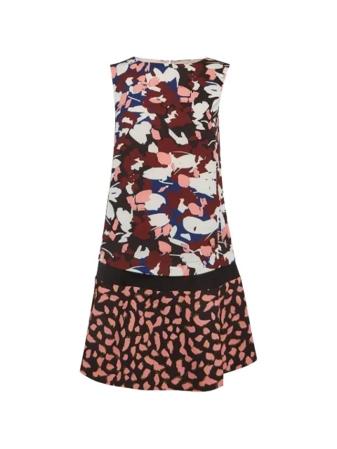 Jil Sander Pre-Owned abstract-print panelled mini dress