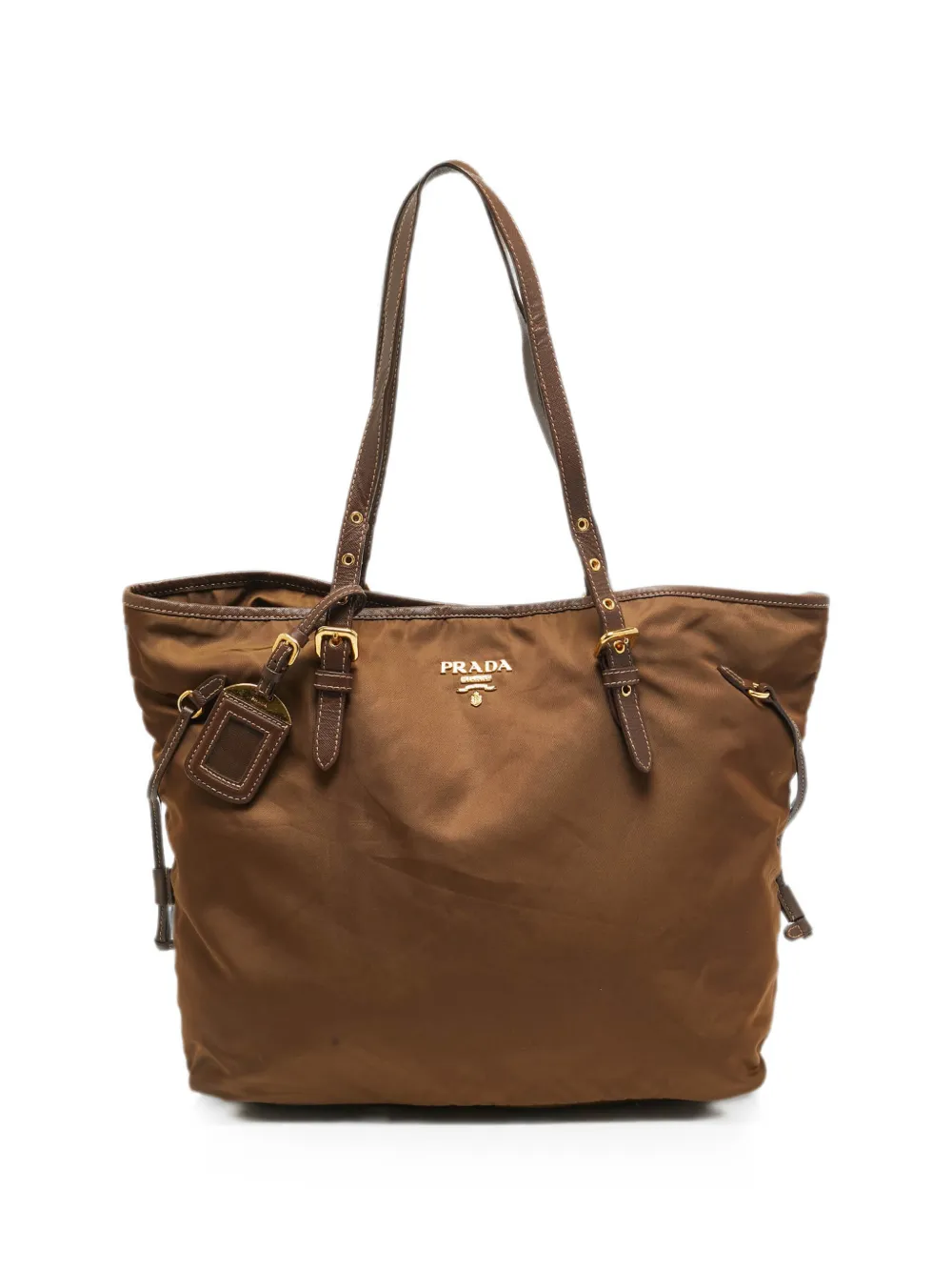 Prada Pre-Owned double-handle tote bag - Marrone